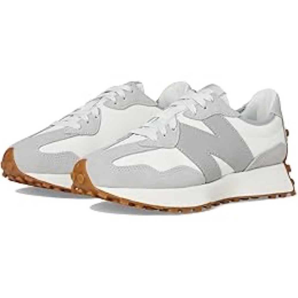 New Balance 327 Gray and White Tennis Shoes / Sneakers